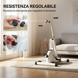 Bicicleta estática para rehabilitación de brazos y
