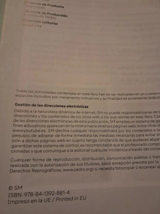 Libros de texto 3° ESO Carmelitas