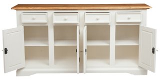 Credenza Country in legno massello di tiglio, stru