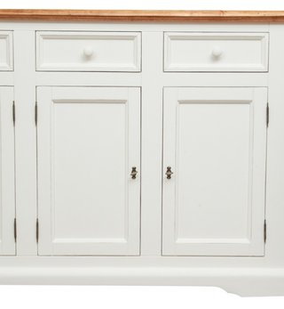 Credenza Country in legno massello di tiglio, stru