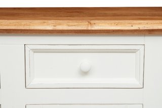 Credenza Country in legno massello di tiglio, stru
