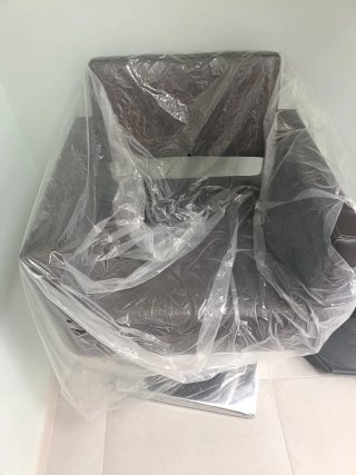 Sillón Peluquería Hidráulico Cuero Marrón