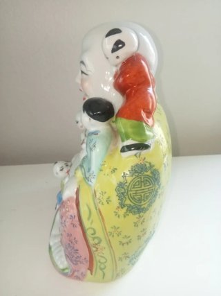 Buda de la Fortuna Porcelana China Niños