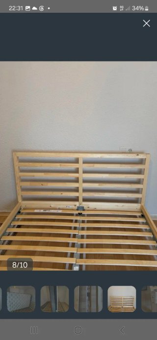 Cama madera 1,35 IKEA