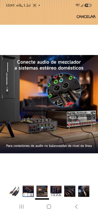 Cable RCA a XLR Cable Matters