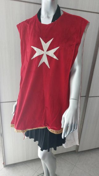 Mantello Velluto Cavalieri di Malta Rosso