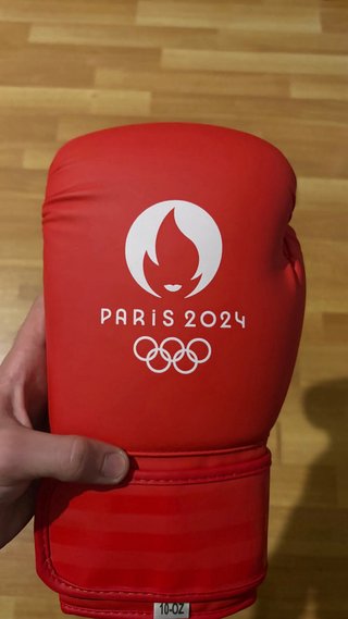 Guantes Boxeo Paris 2024 Rojos 10oz