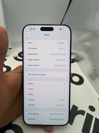 iPhone 16 Pro Max 512GB Nero - Batteria 94%