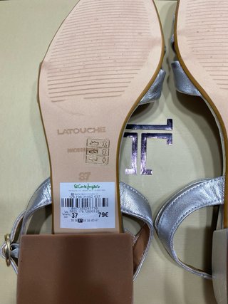 Sandalias plateadas Latouche