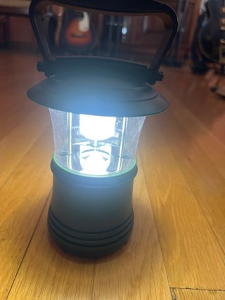 Lámpara de camping LED verde
