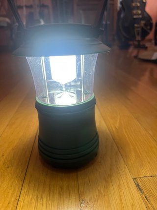 Lámpara de camping LED verde