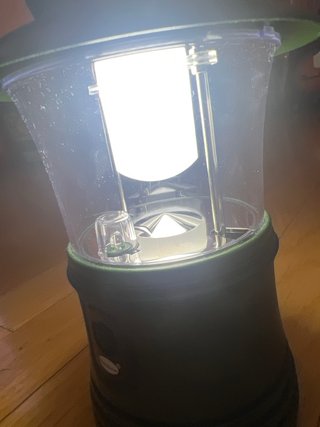 Lámpara de camping LED verde