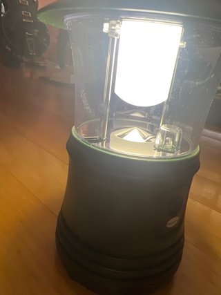 Lámpara de camping LED verde