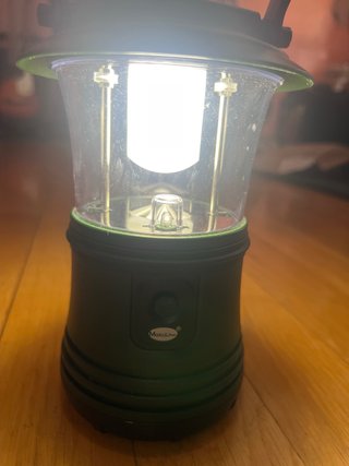 Lámpara de camping LED verde