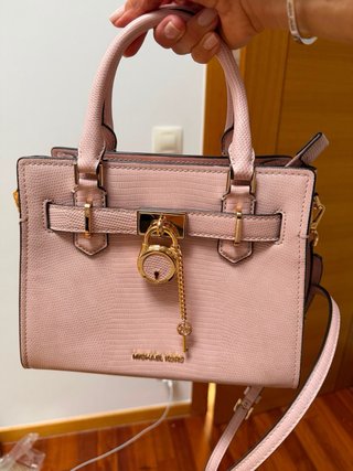 Bolso Michael Kors Rosa y Dorado