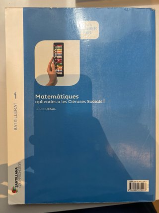 Libro Matematicas Aplicadas 1 bachillerato