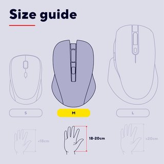 Trust Voxx ratón ergonómico inalámbrico recargable