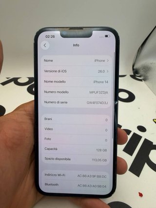 iPhone 14 128GB Mezzanotte