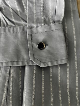 Camisa Carolina Herrera T8 azul Rayas