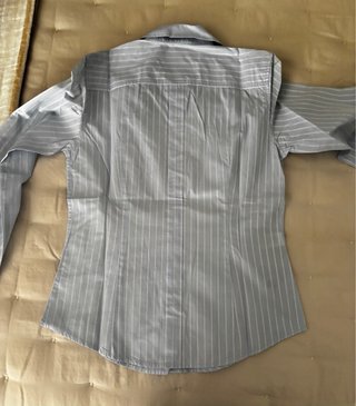Camisa Carolina Herrera T8 azul Rayas