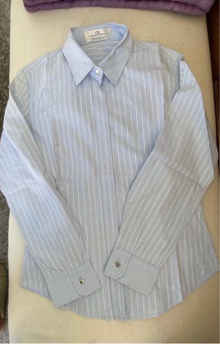Camisa Carolina Herrera T8 azul Rayas