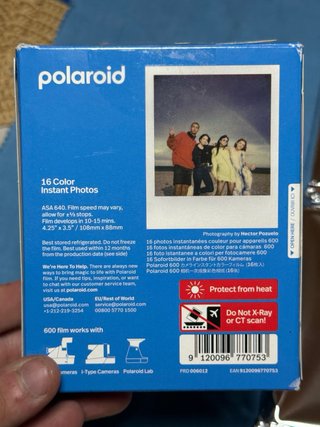 Película Polaroid Color 600 - 16 Fotos