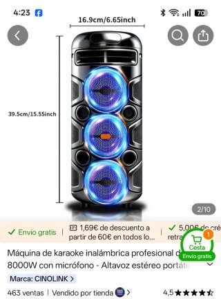 Altavoz con bluetooth radio micrófono