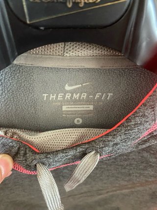 Sudadera Nike Therma-FIT Mujer Gris/Rosa