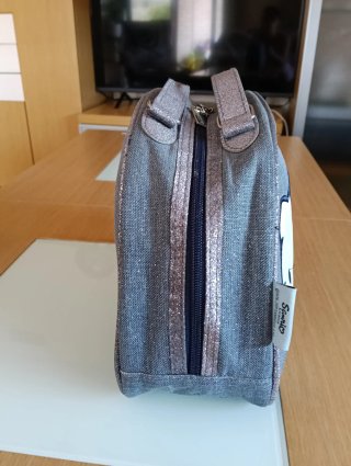 Neceser Hello Kitty Grande Gris Brillante
