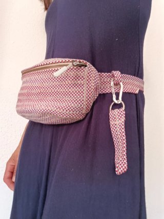 Borsa da cintura in corda da arrampicata riciclata