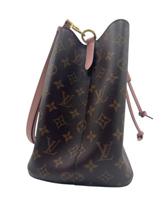 Bolso Louis Vuitton NéoNoé MM Marrón y Rosa