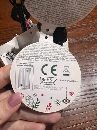 Oggettino natalizio con luci