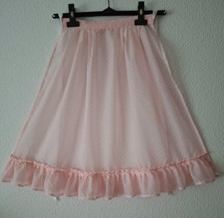 Delantal huertana niña plumeti rosa