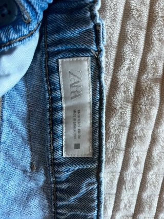 Pantalón corto vaquero azul, 12- 14 años niña