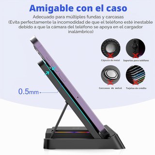 Cargador inalámbrico 4 en 1 para iPhone y Watch