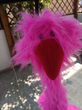 Marioneta Flamenco Rosa Grande