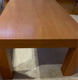 Mesa de centro madera efecto roble