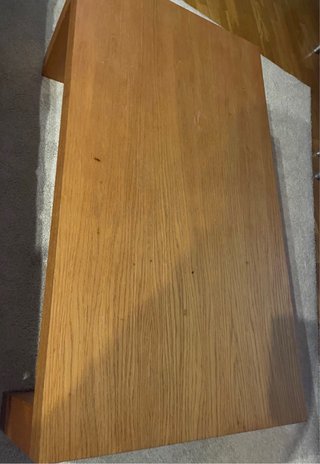 Mesa de centro madera efecto roble
