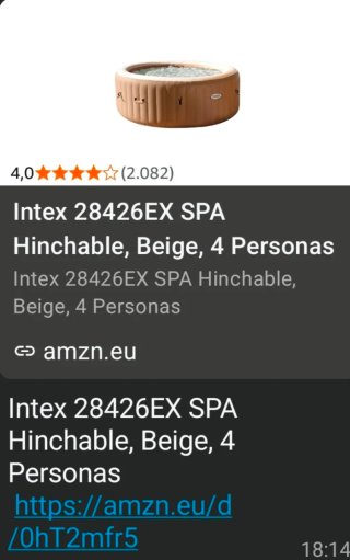 Spa inflable marrón y blanco
