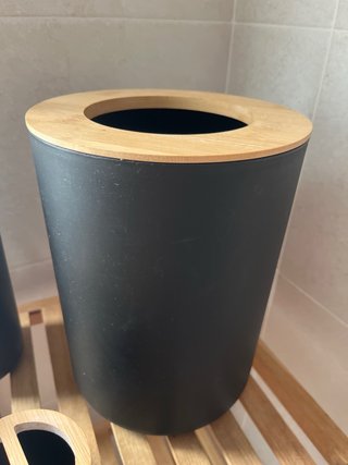 Pack Baño Negro y Bambú