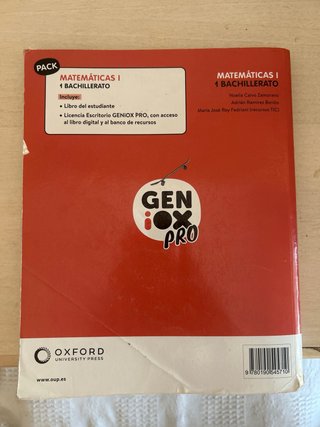Matemáticas I 1 Bachillerato : Geniox