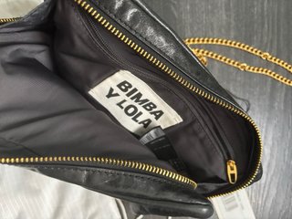 Bolso Bimba y Lola Negro Cadena Dorada
