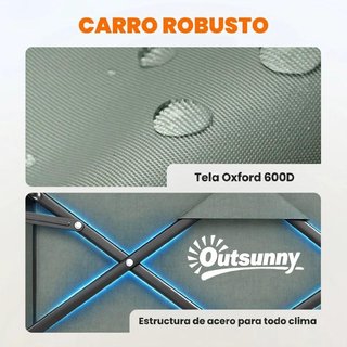 Carro Jardín Plegable Puerta Trasera Expandible