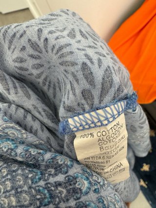 Abito azzurro 100% cotone