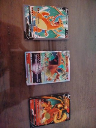 3 Cartas Pokémon Charizard V / V Astro