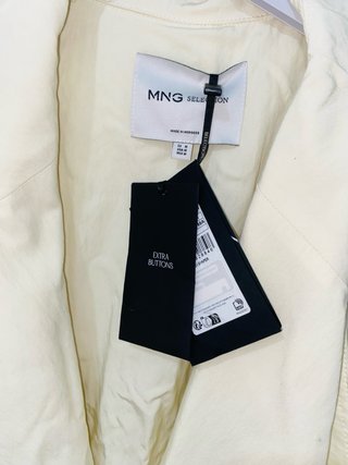 Gabardina Mango Beige Talla M