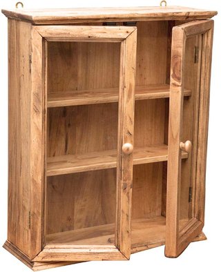 Vetrinetta Country da appendere in legno massello