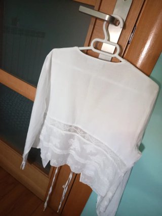 Blusa Zara Talla L Blanca