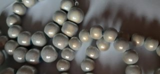 Perline Cat Eye argento