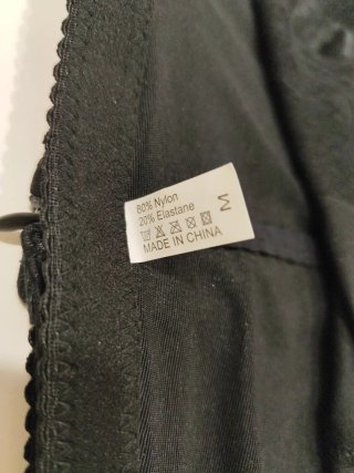 Faja reductora negra talla M